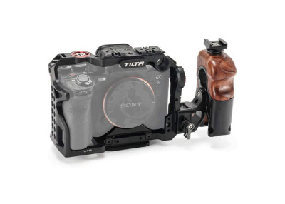 Tilta Full Camera Cage + Wooden Handle Rig pour Sony Alpha 7S III