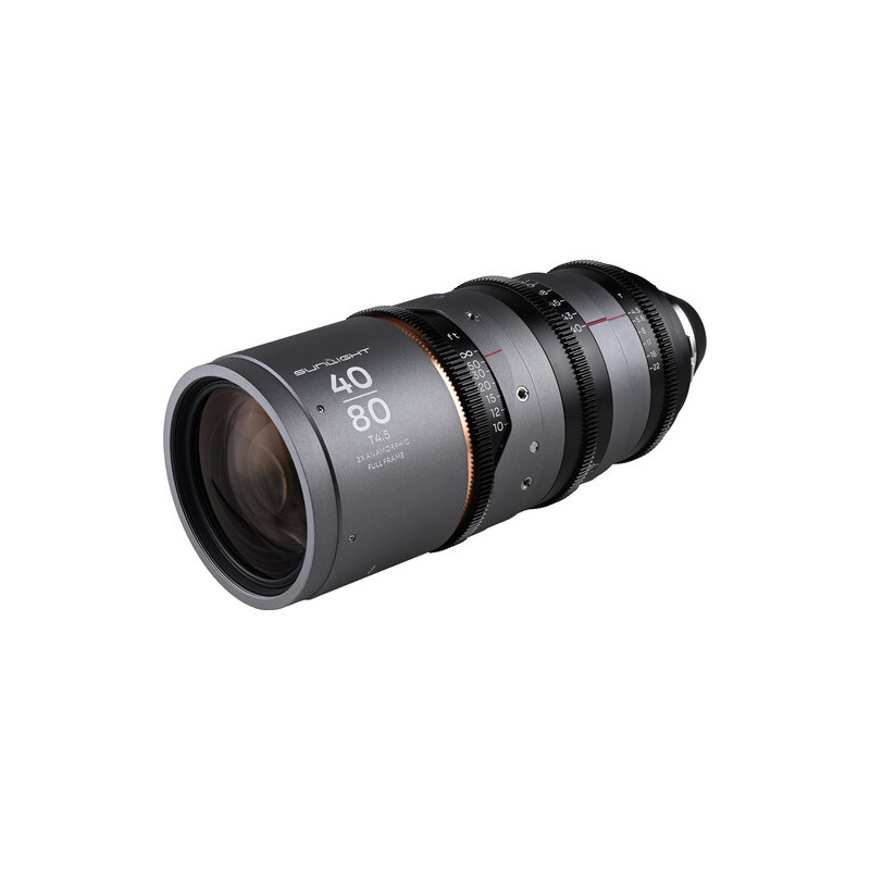 Laowa Sunlight 40-80mm T4.5 2x FF Zoom anamorphique PL (ambre)