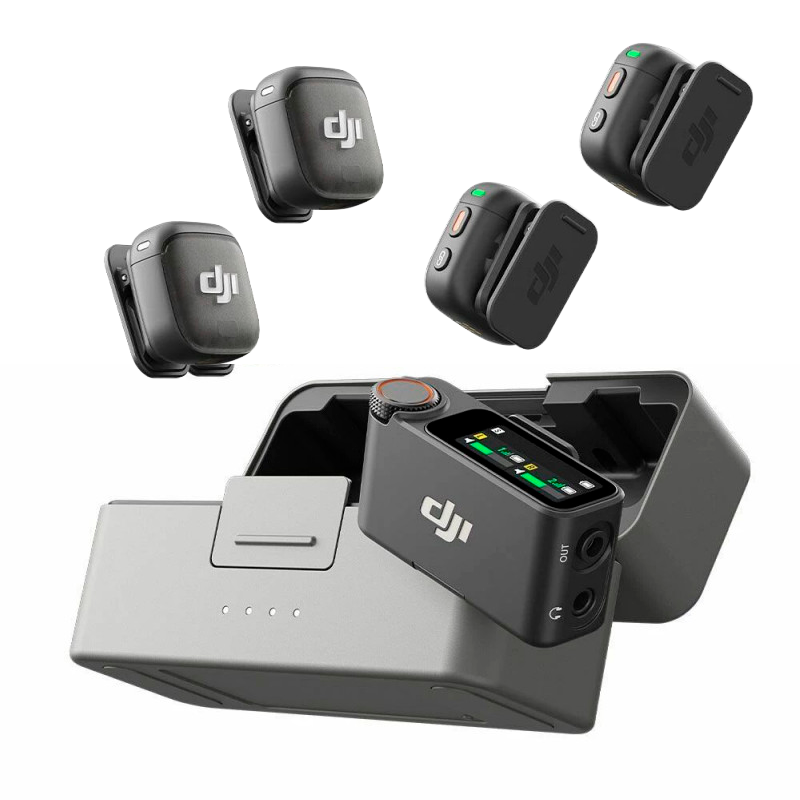 DJI Ensemble 4 émetteurs et 1 récepteur avec boitier de charge Mic 3