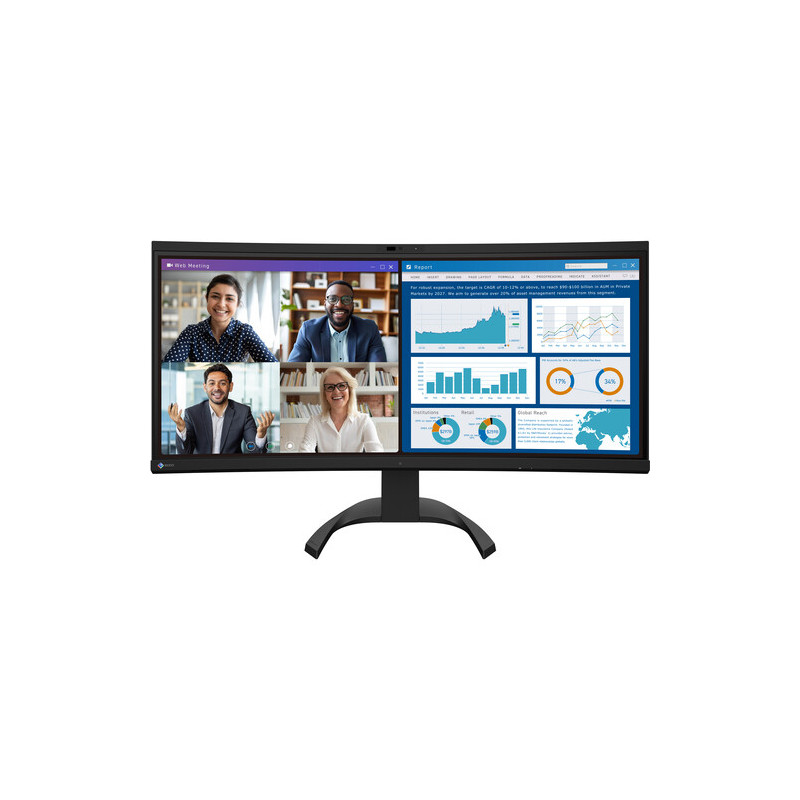 Eizo Moniteur FLEXSCAN ULTRAWIDE FORMAT CURVE 34" 21:9 IPS 3440x1440