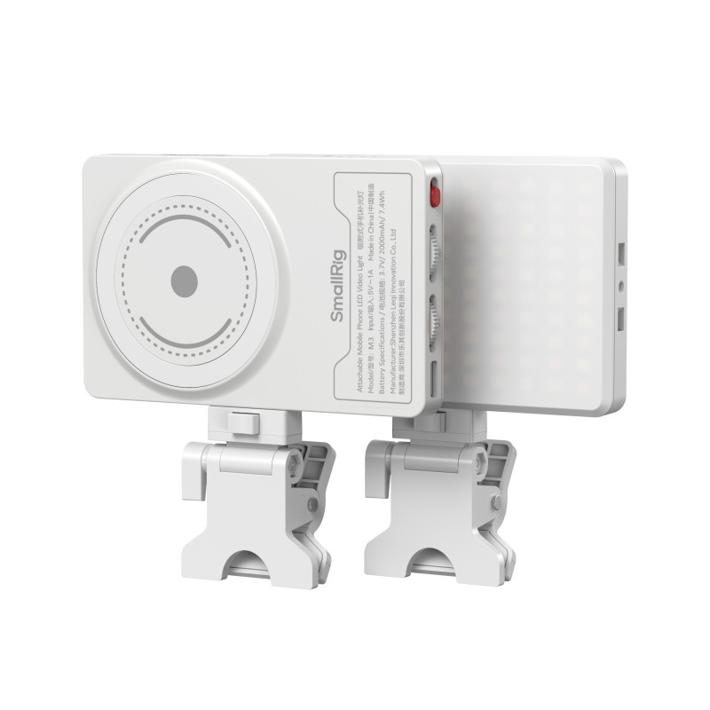 SmallRig M3 Lampe vidéo LED pour téléphone amovible (blanc)