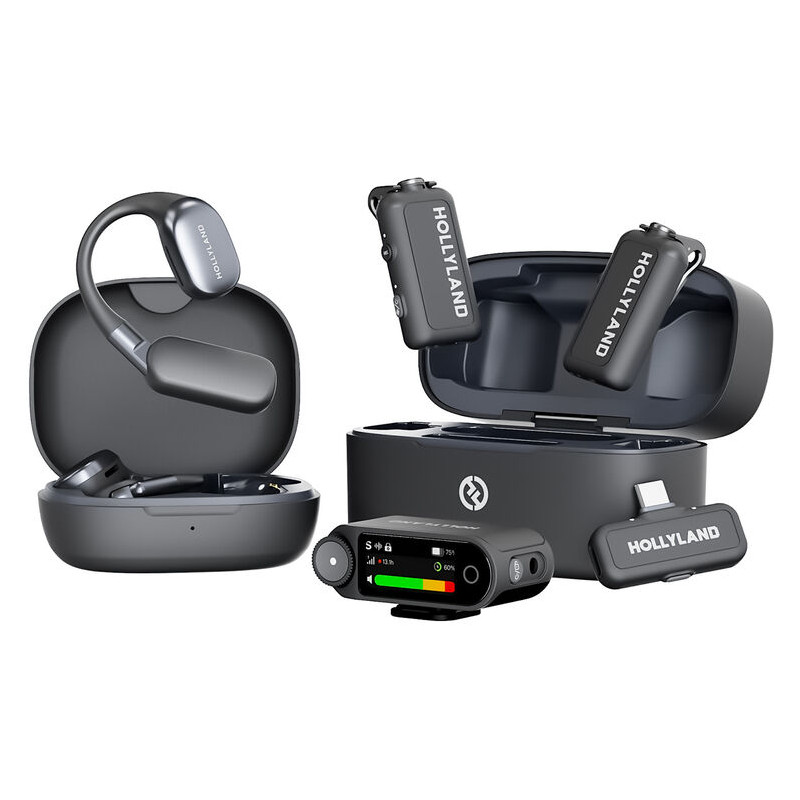 Hollyland LARK MAX 2 Ultimate Combo Kit audio sans fil 2,4GHz 1RX/2TX