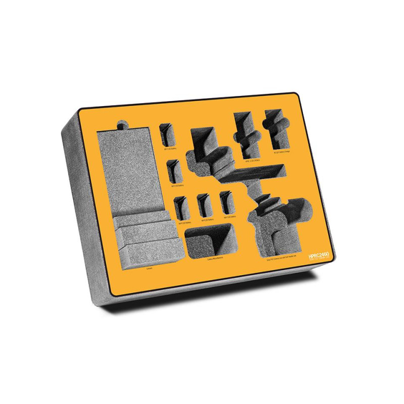 HPRC Mousse pour valise type 2460 et installer le Sony FX2