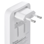 Hama Chargeur rapide 2x USB-C, USB-A mini-chargeur plat PD 65W, blanc