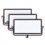 Swit Pl-E90D 3Kit Ensemble de 3 x Panneau LED TLCI-99 90W V-Mount
