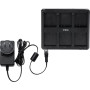 Synco Chargeur de batterie à 6 emplacements pour interphone Xtalk