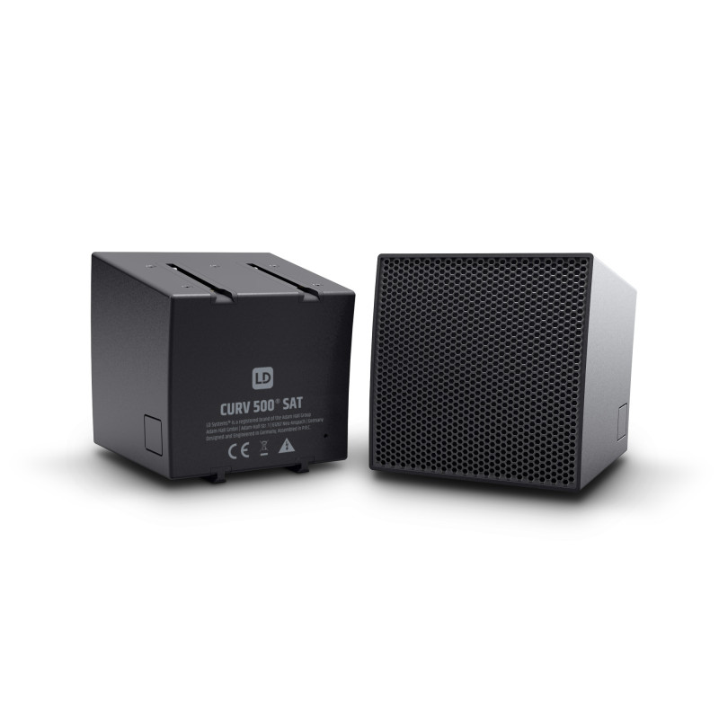 LD Systems 2 satellites pour système Array portable CURV 500, noir