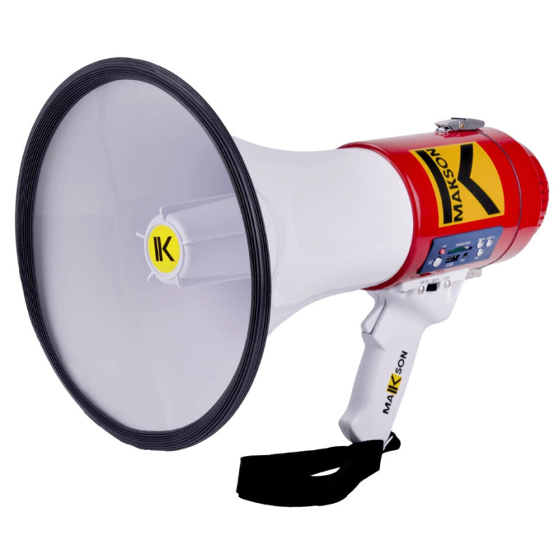 Makson Porte-voix 60W maxi. sirène. USB/SD/AUX