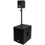 Makson Système amplifié subwoofer 15" avec enceinte 6.5" de 1600W max