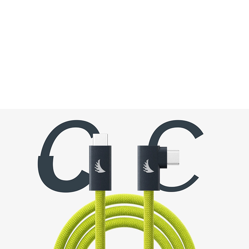 Angelbird Câble USB-C 3.2 Solid Flex Tether lime coudé 4,5m