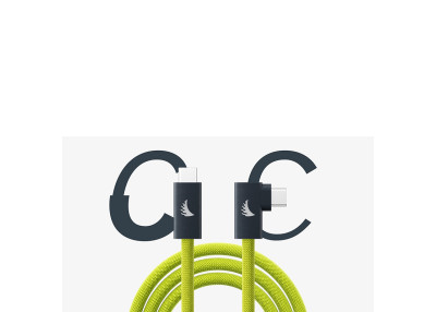 Angelbird Câble USB-C 3.2 Solid Flex Tether lime coudé 4,5m