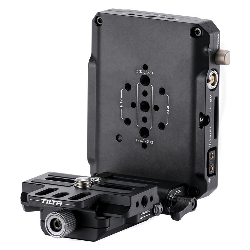 Tilta Plaque  Mini V Mount avec kit de récepteur ARCA réglable – Noir