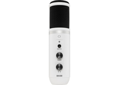 Mackie EM-USB microphone à condensateur USB blanc