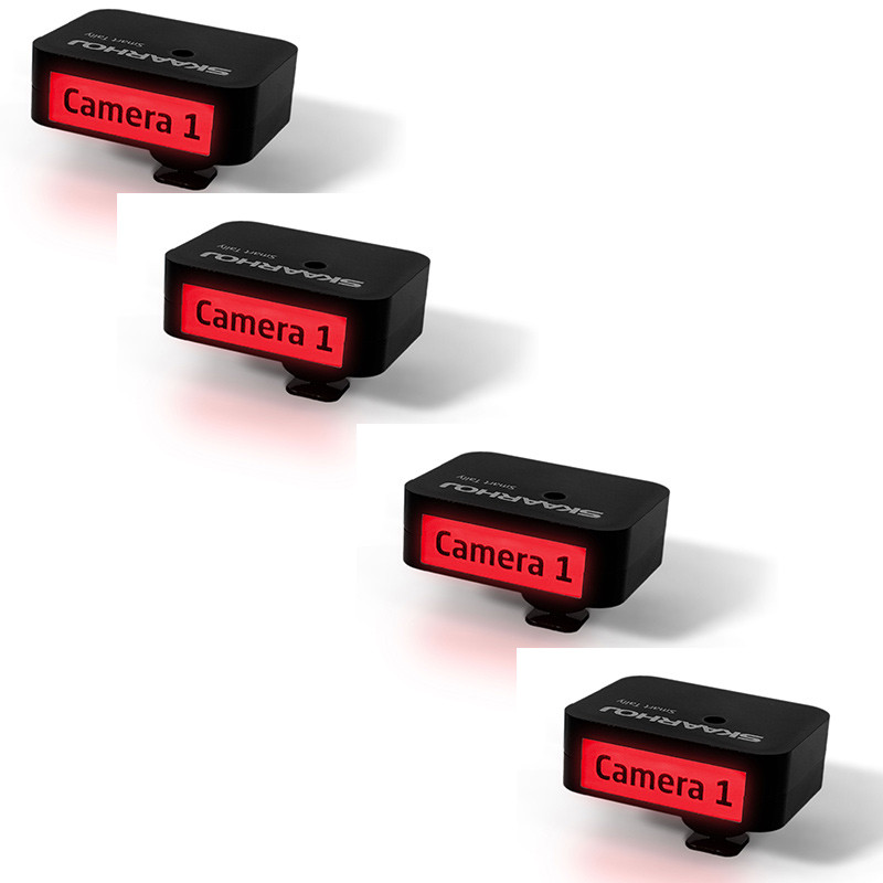 Skaarhoj 4 Lampes témoin Ethernet PoE panneau brut, Ctrl TSL & HTTP