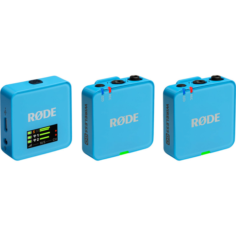 Rode Wireless GO G3 Kit 2 emetteurs + recepteur (sans lavalier) Bleu