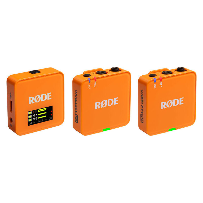 Rode Wireless GO G3  2 emetteurs + recepteur (sans lavalier) Orange