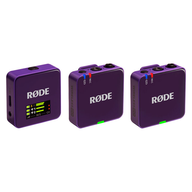 Rode Wireless GO G3 2 emetteurs + recepteur (sans lavalier) Violet