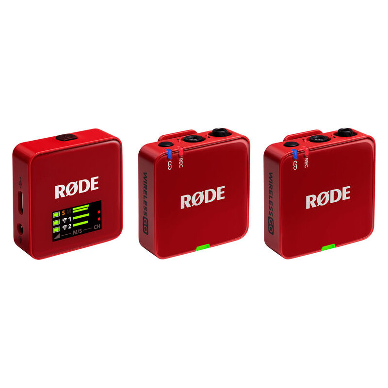Rode Wireless GO G3 Kit 2 emetteurs + recepteur (sans lavalier) Rouge