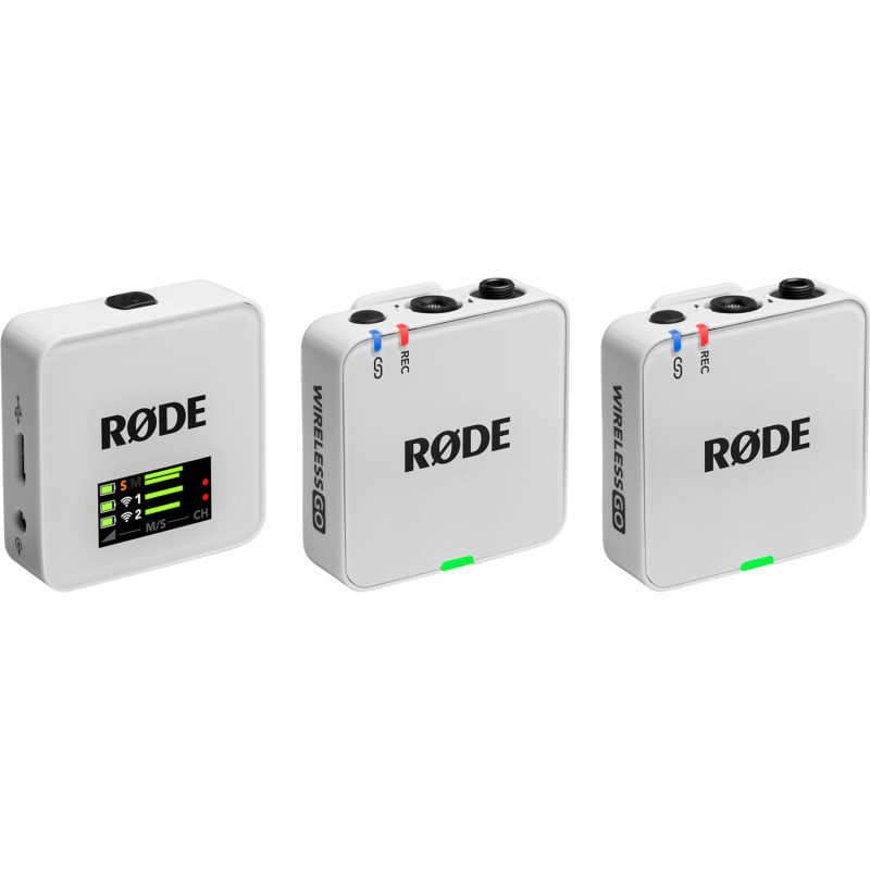 Rode Wireless GO G3 Kit 2 emetteurs + recepteur (sans lavalier) Blanc