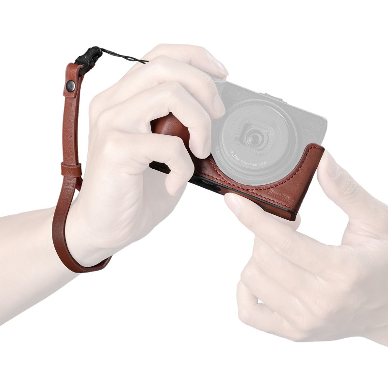 Smallrig Etui cuir pour RICOH GR IV/III/IIIx/III HDF/IIIx HDF Rouge