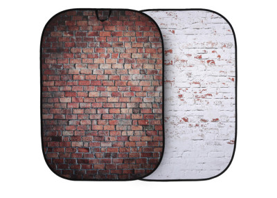 Manfrotto Urban Collapsible 1.5m x 2.1m Classic Red/White Brick