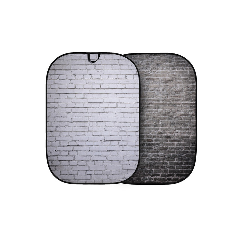 Manfrotto Urban Collapsible 1.5m x 2.1m Painted White / Grey Brick