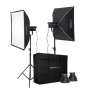 Nanlite FS-300B 2KIT Bundle avec softbox et trépieds