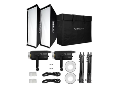 Nanlite FS-300B 2KIT Bundle avec softbox et trépieds
