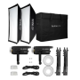 Nanlite FS-300B 2KIT Bundle avec softbox et trépieds