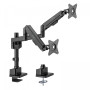 MCL Support écran à amortisseur - 2 écrans jusqu'à 32''/9Kg  Noir
