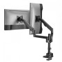 MCL Support écran à amortisseur - 2 écrans jusqu'à 32''/9Kg  Noir