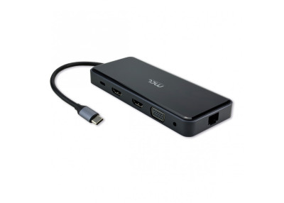 MCL Station d'accueil 12 ports, 2 HDMI, VGA, RJ45 1Gb