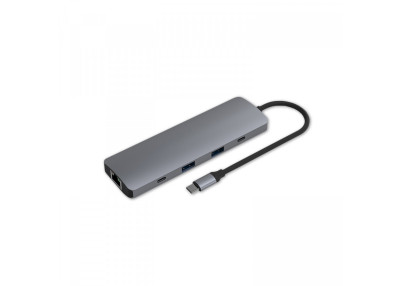 MCL Station d'accueil 8 ports HDMI, USB 3.0, RJ45, audio, PD 100W