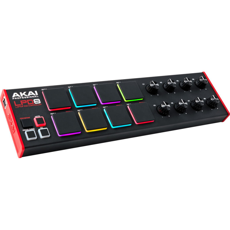 Akai Professional Contrôleur USB Midi 8 pads, 8 potentiomètres