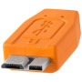 TetherPro USB-C to 3.0 Micro-B, 15' (4.6m), High-Visibility Orange