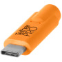 TetherPro USB-C to 3.0 Micro-B, 15' (4.6m), High-Visibility Orange