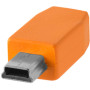 TetherPro USB-C to 2.0 Mini-B 5-Pin, 15' (4.6m), Orange
