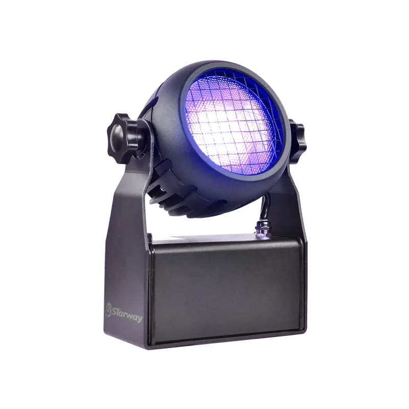 Starway Floodlite Uv  Blinder 1 Led Uv 120W Connecteur Secteur + Dmx