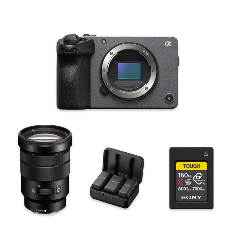 Pack Sony caméscope FX30 + objectif 18-105mm +  ECM-W3 + CFexp 160Go