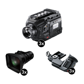 Pack captation portable avec 3x Blackmagic Design  URSA Broadcast G2