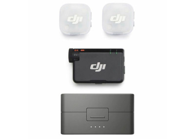 DJI Mic Mini 2 Kit audio 2 TX blanc + 1 RX noir + boîtier de recharge