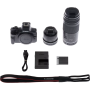 Canon Kit EOS R50 avec objectifs 18-45/4.5-6.3 et 75-300/4-5.6 Noir