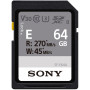 Sony SF-E64 Carte SDXC 64Go R270/W45 UHS-II ENTRY SERIE CL10 U3