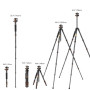 K&F Trépied professionnel carbone + Rotule BH-35 5 sections 48-156 cm