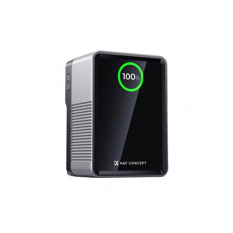 K&F Batterie V-Mount 6700mAh 99Wh 14,8V PD100WNoir / Gris