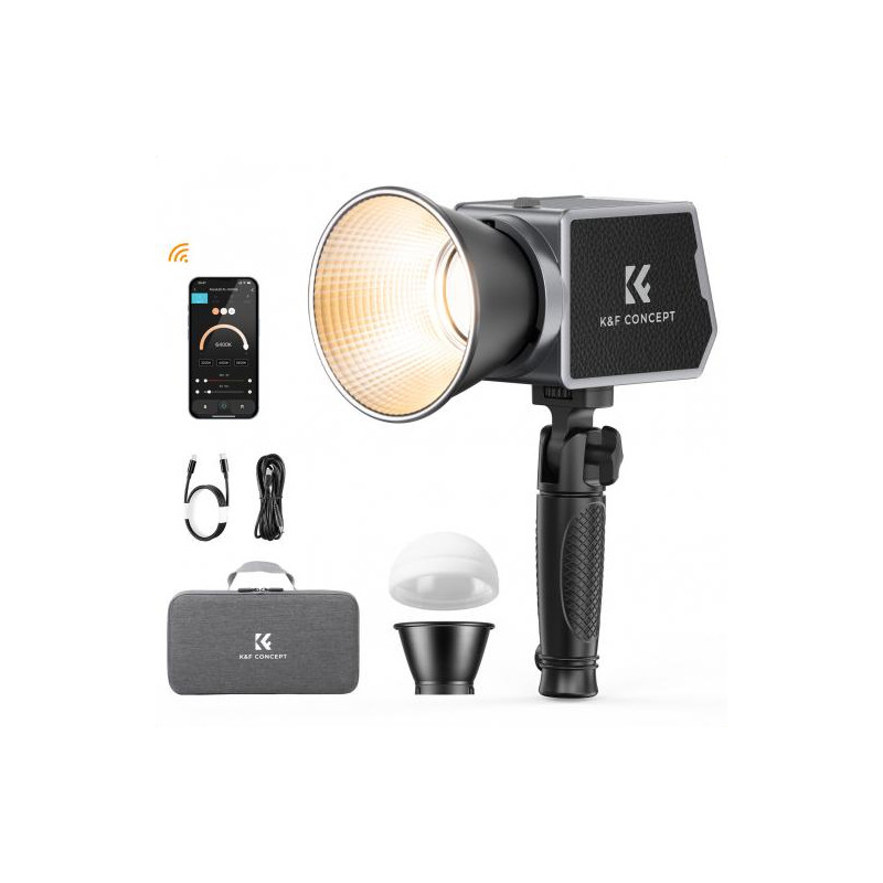 K&F Lampe Vidéo PL 60B 60W COB LED avec Batterie intégrée de 4500mAh