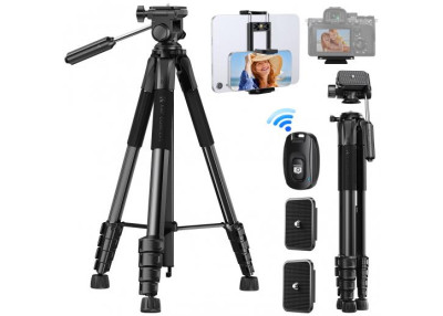 K&F Trepied Alu + tete panoramique Charge 4Kg