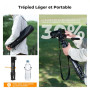 K&F Trepied Alu + tete panoramique Charge 4Kg