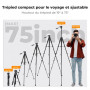 K&F Trepied Alu + tete panoramique Charge 4Kg