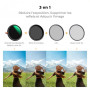 K&F Filtre NANO-X series 3 in 1 ND2-32+CPL+1/4 black mist 55mm